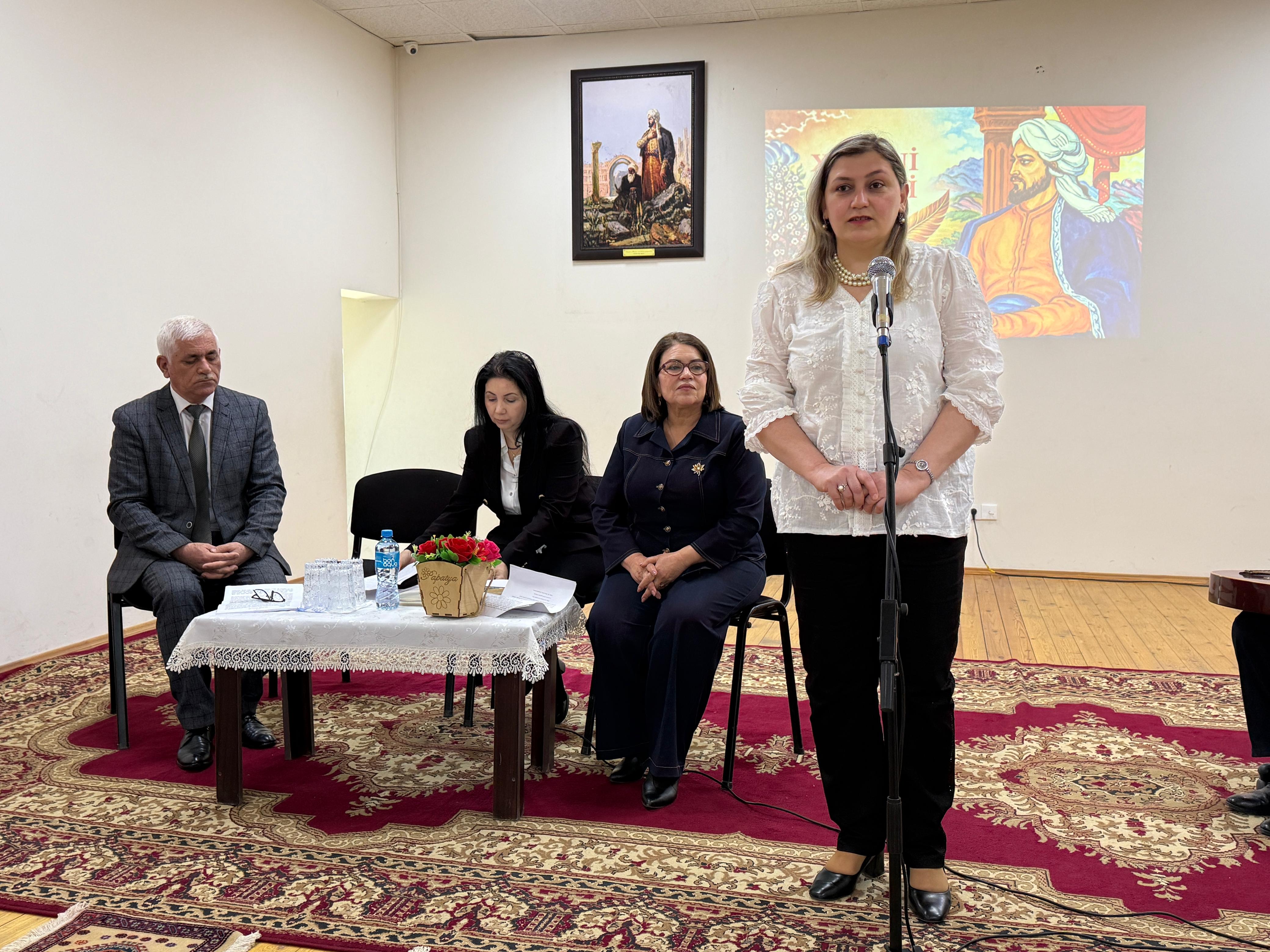 Aran Regional Filialında “Əcəmin Həssanı Xaqani” adlı məruzə dinlənilib
