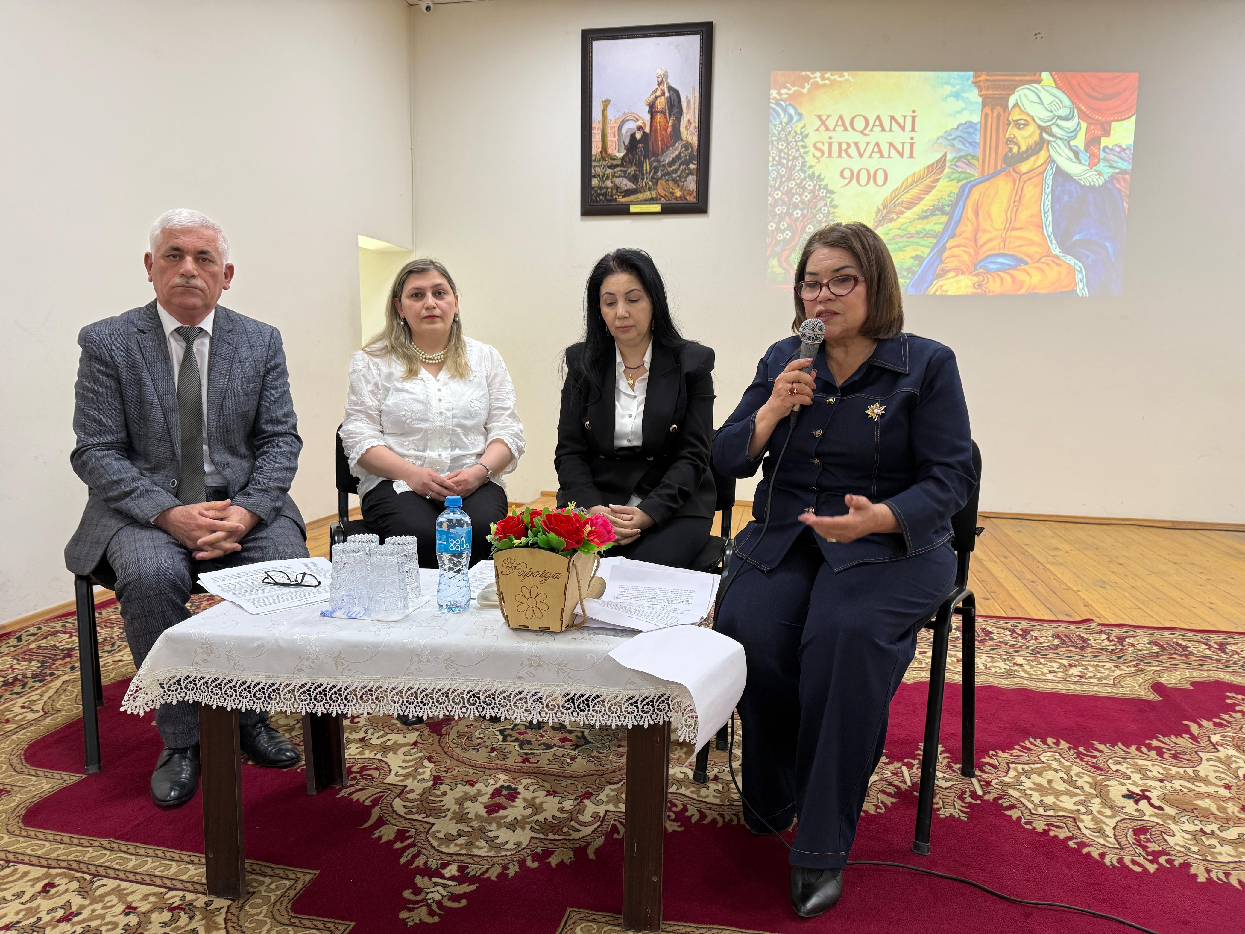 Xaqani Şirvaninin 900 illik yubileyinə həsr olunmuş elmi-praktik konfrans keçirilib